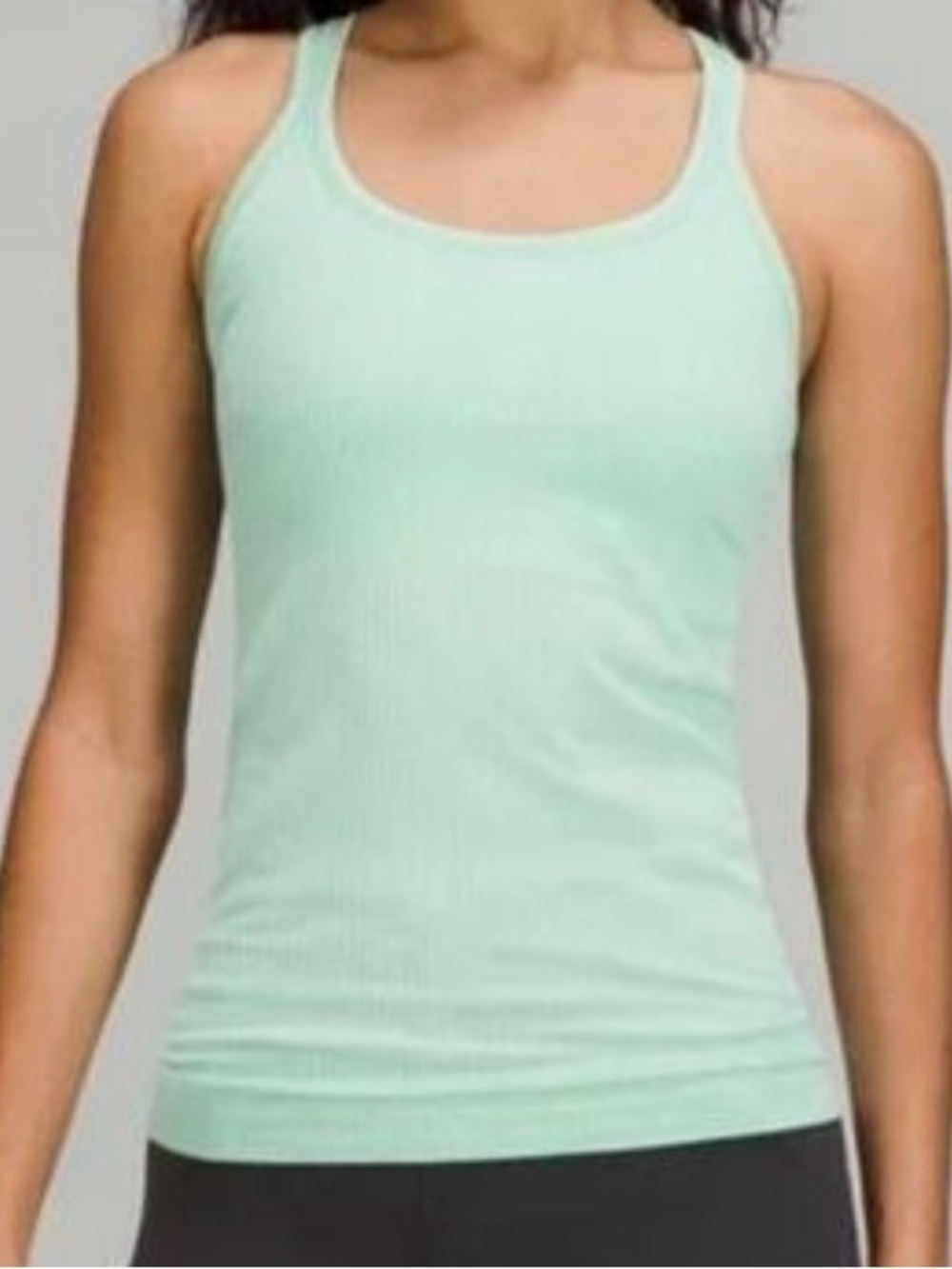 Lululemon Tank Top Wild Mint Ribbed Racerback Yoga